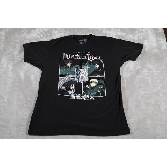 Ripple Junction Other - Attack On Titan Shirt Mens Large Black Final Season Anime Manga Tee Funimation